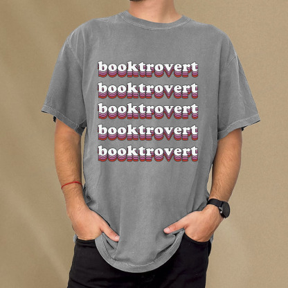 Pagewings Booktrovert Unisex Washed T-shirt