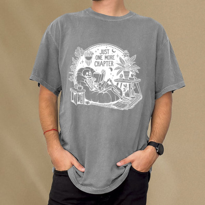 Pagewings Just One More Chapter Unisex Washed T-shirt