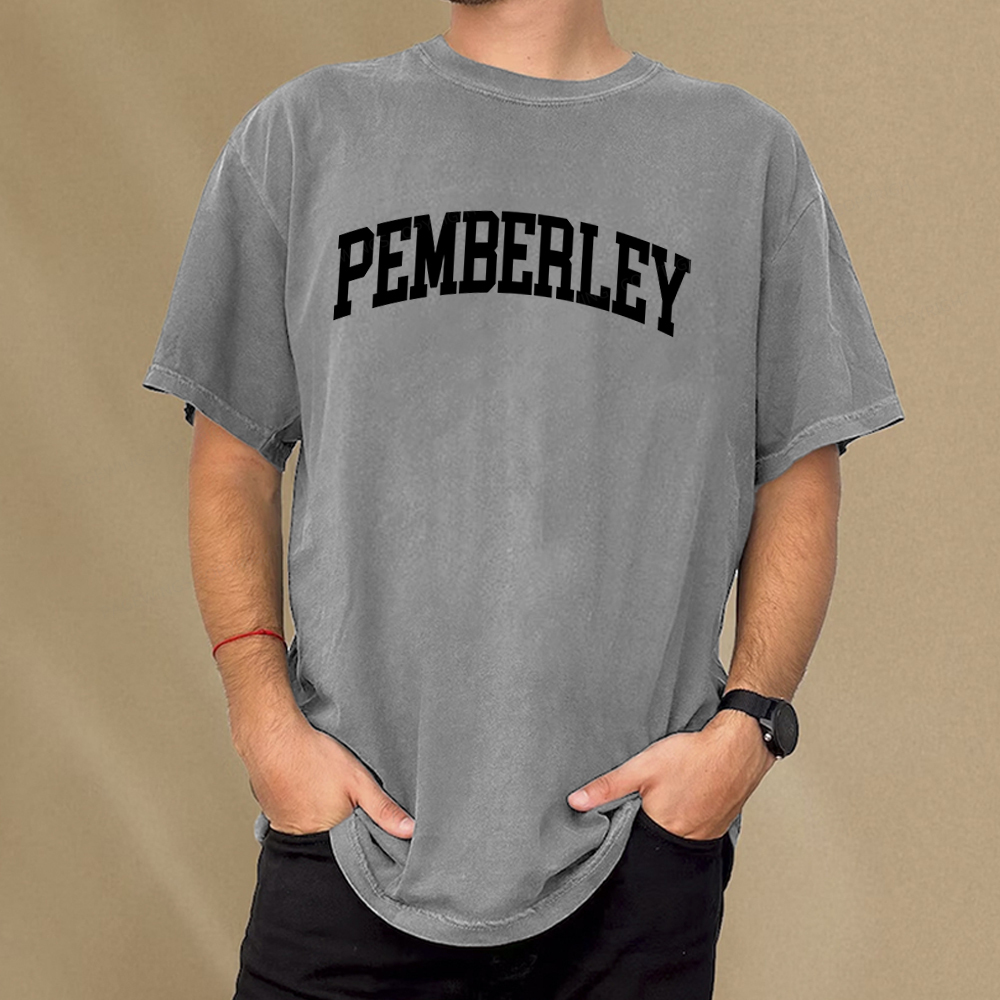 Pagewings Pride and Prejudice Pemberley Bookworm Unisex Washed T-shirt
