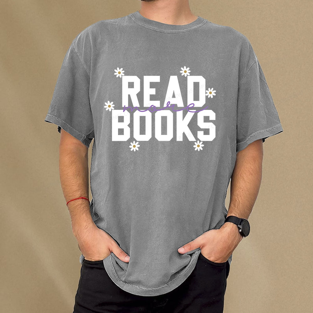 Pagewings Read More Books  Unisex Washed T-shirt