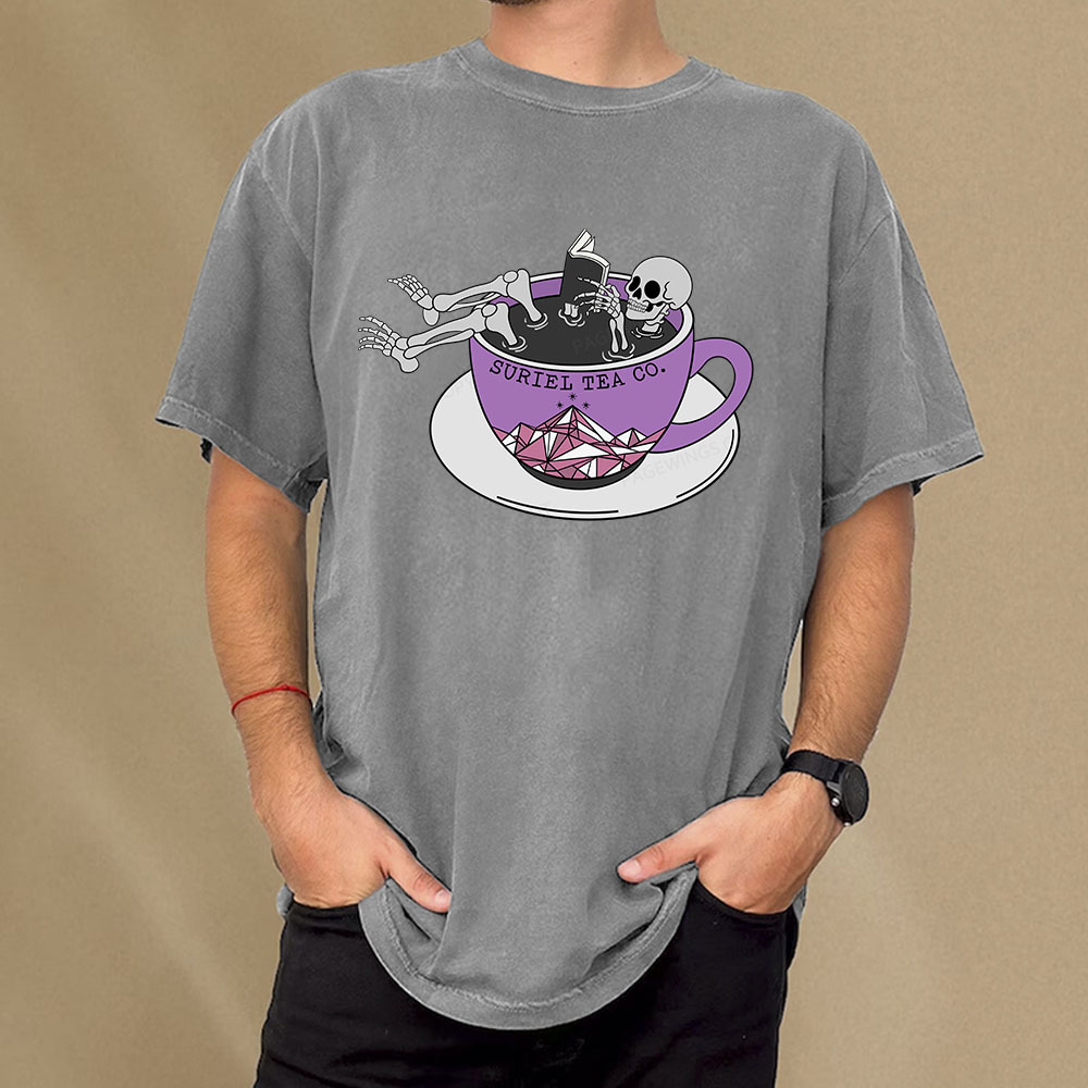 Pagewings Suriel Tea Co Unisex Washed T-shirt