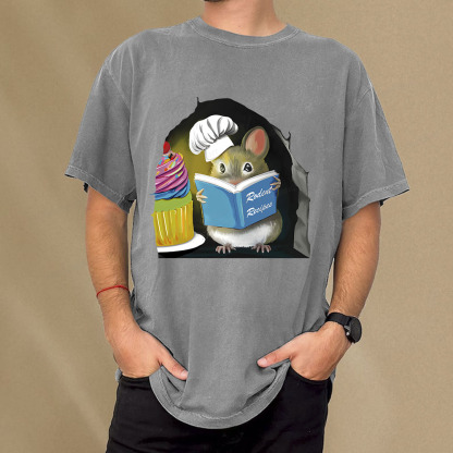 Pagewings Rodent Recipes Unisex Washed T-shirt