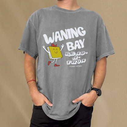 Pagewings Waning Bay Read-A-Thon Funny Story Unisex Washed T-shirt