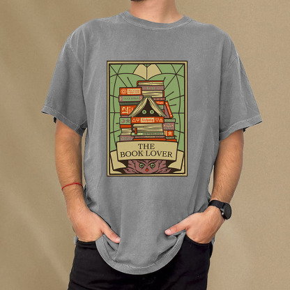Pagewings The Book Lover Unisex Washed T-shirt