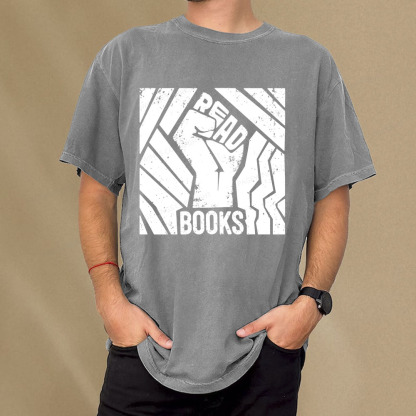 Pagewings Read Books Unisex Washed T-shirt