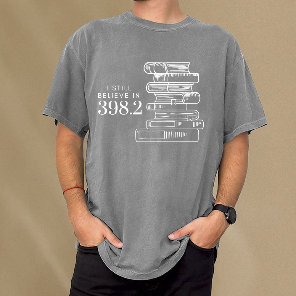 Pagewings I Still Believe In 398.2 Unisex Washed T-shirt