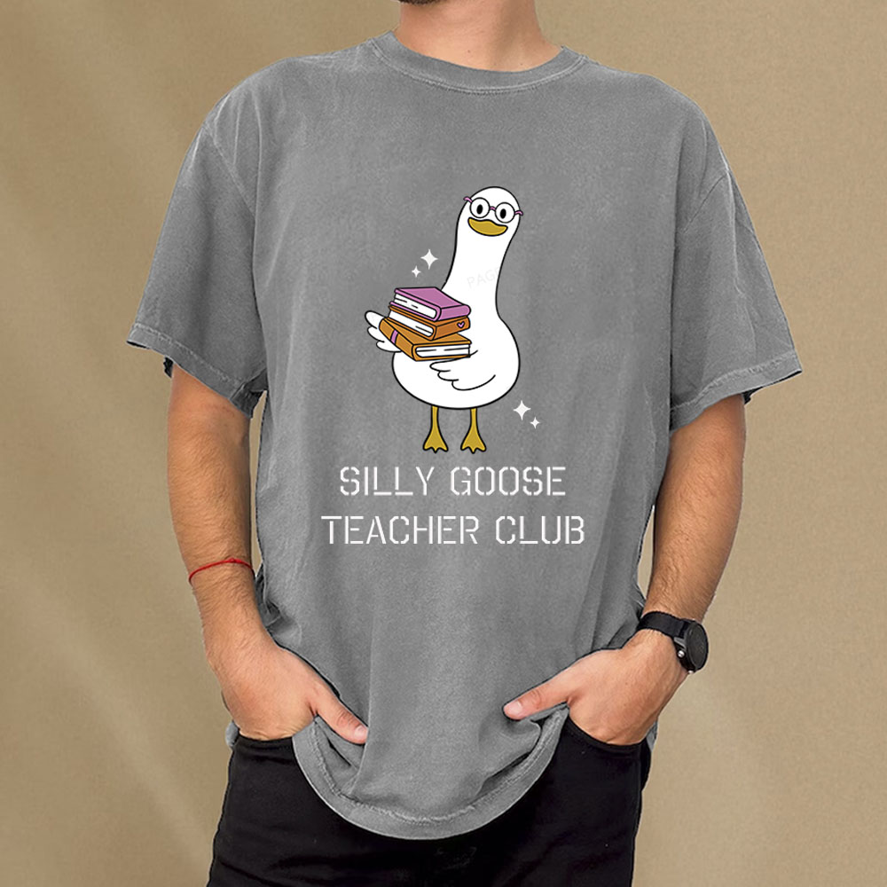 Pagewings Silly Goose Unisex Washed T-shirt