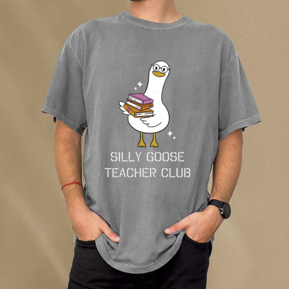 Pagewings Silly Goose Unisex Washed T-shirt