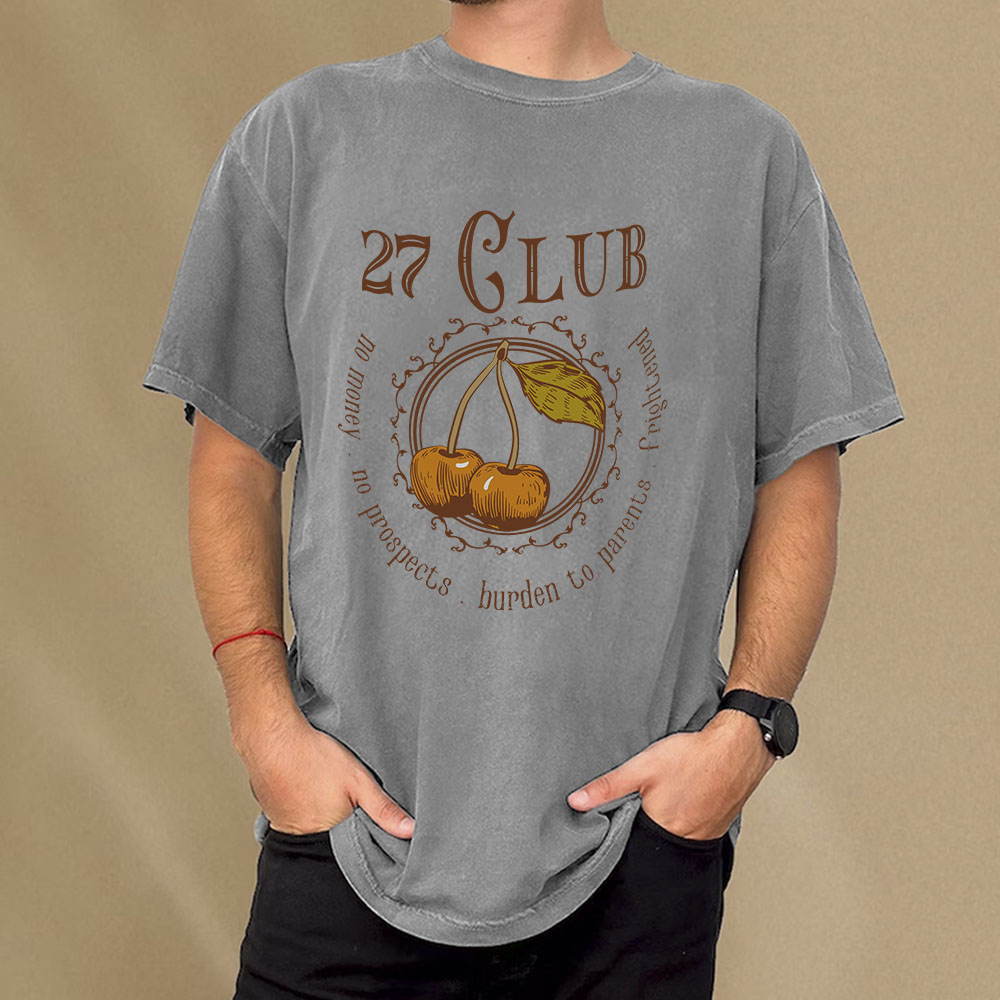 Pagewings 27 Club Unisex Washed T-shirt