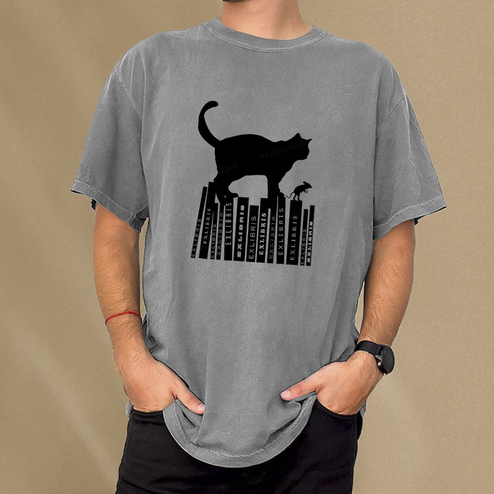 Pagewings Bookplate Creative T-shirt Unisex Washed T-shirt