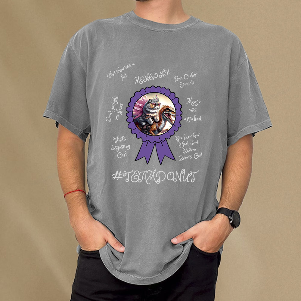 Pagewings Princess Donut & Mongo Unisex Washed T-shirt