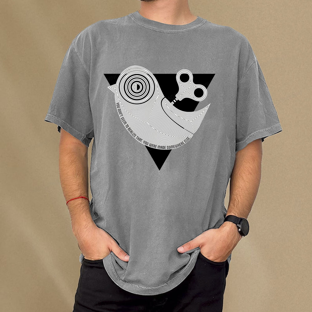 Pagewings Wind up Bird Chronicle Unisex Washed T-shirt