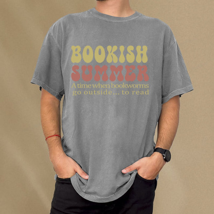 Pagewings Bookish Summer Unisex Washed T-shirt