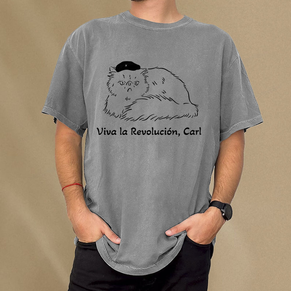 Pagewings Donut Viva La Revolución Unisex Washed T-shirt