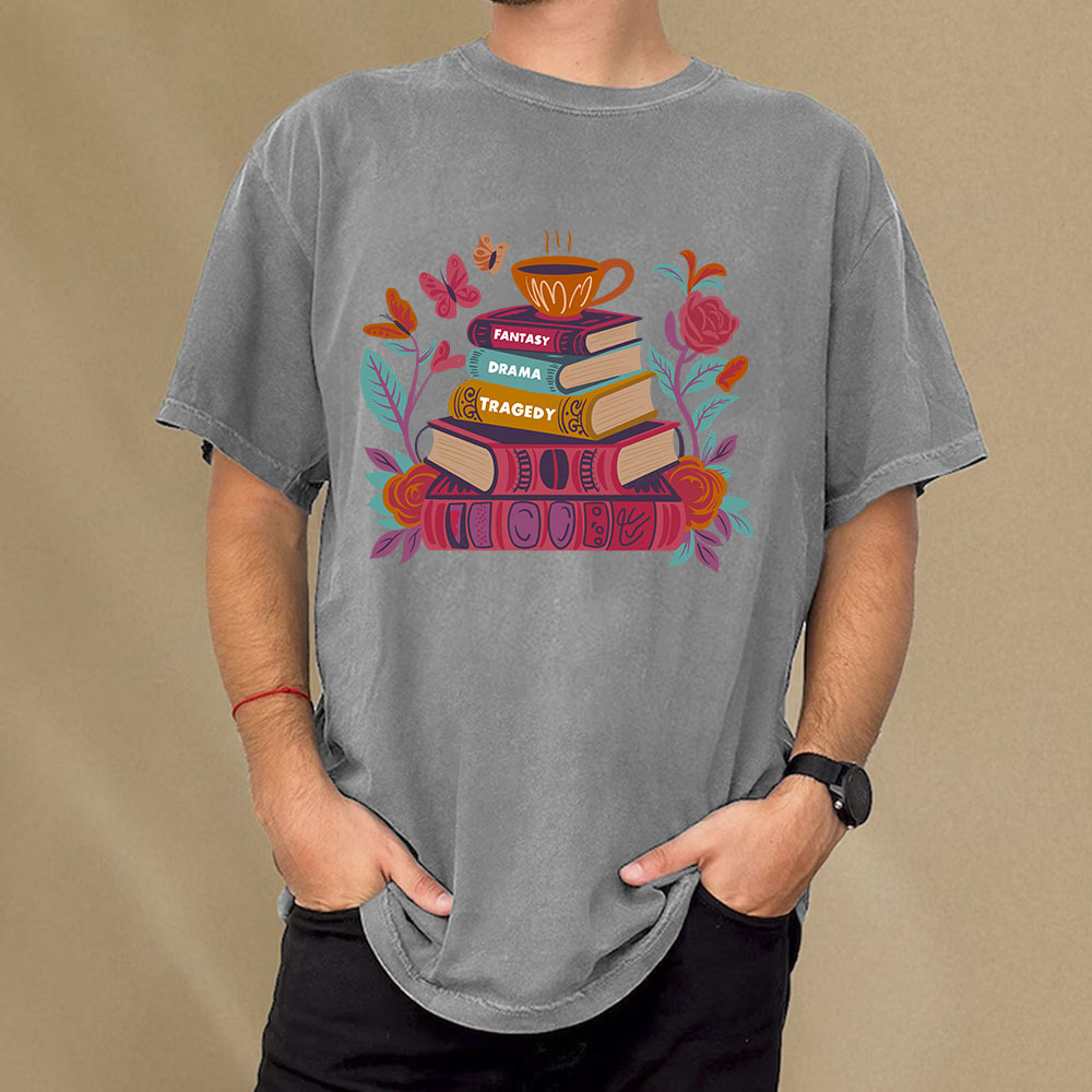 Pagewings Book Lover Unisex Washed T-shirt