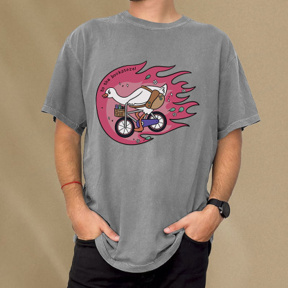 Pagewings To the Bookstore Unisex Washed T-shirt
