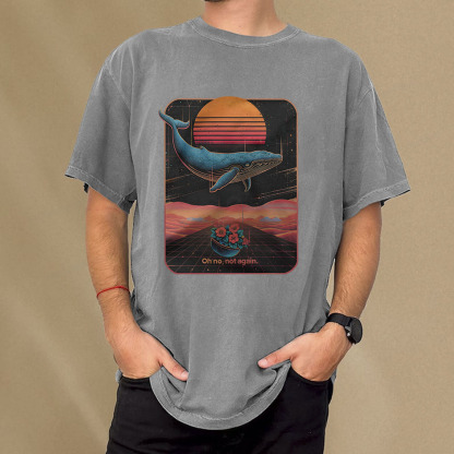 Pagewings Oh No, Not Again Unisex Washed T-shirt