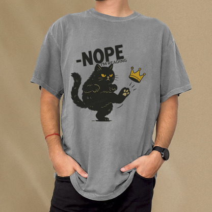 Pagewings Nope I'm Reading Unisex Washed T-shirt