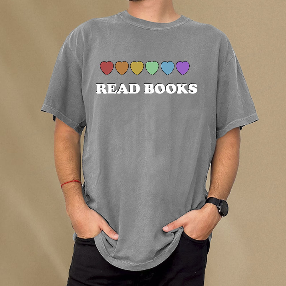 Pagewings Read Books Unisex Washed T-shirt
