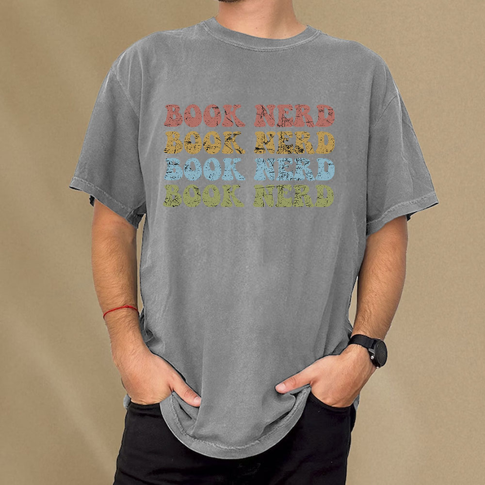 Pagewings Book Nerd Unisex Washed T-shirt