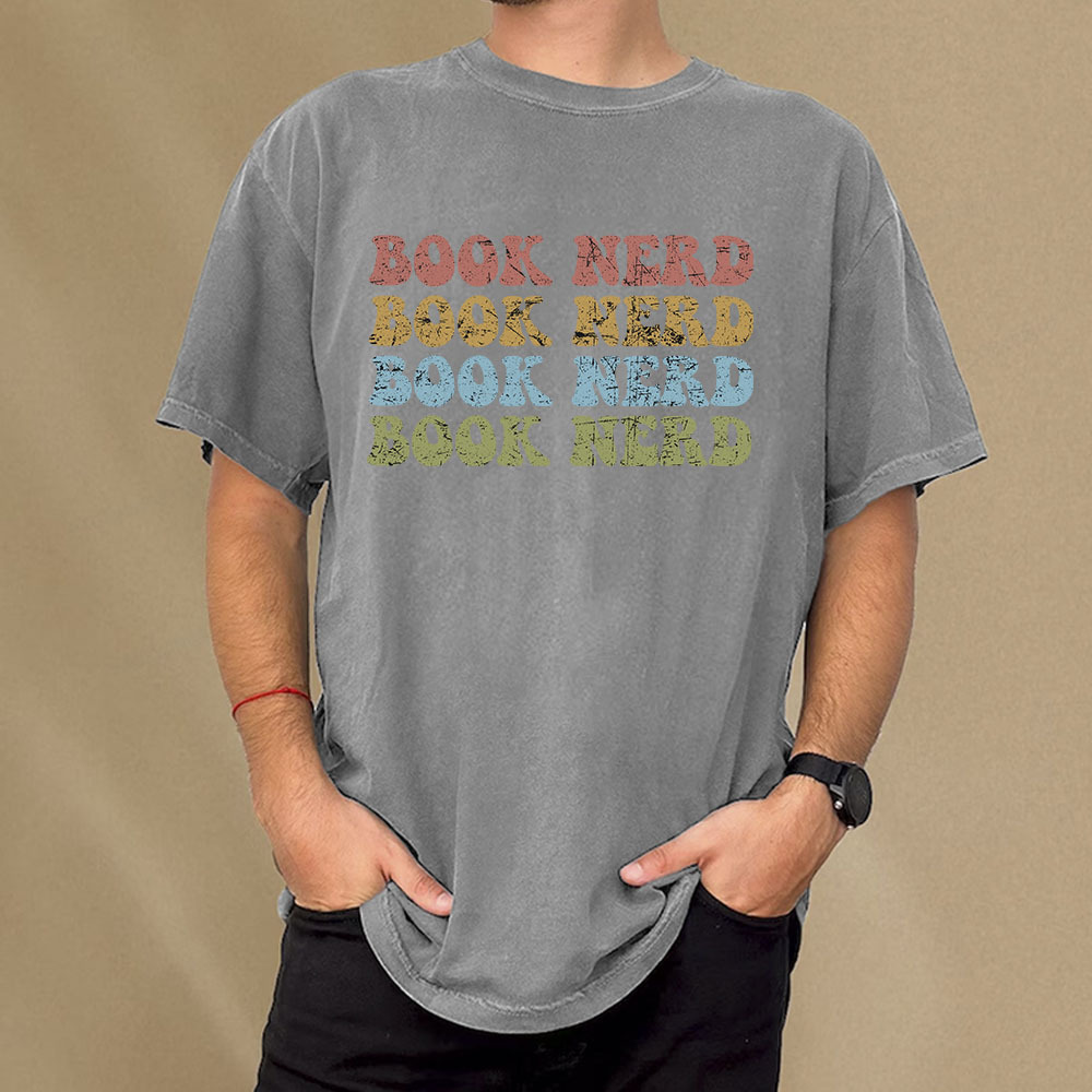 Pagewings Book Nerd Unisex Washed T-shirt