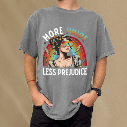 Pagewings More Pride Less Prejudice Unisex Washed T-shirt