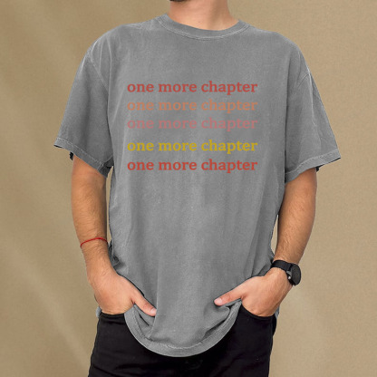 Pagewings One More Chapter Unisex Washed T-shirt