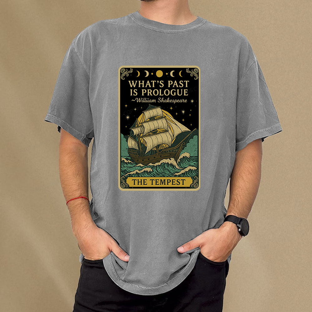 Pagewings What's Past Is Prologue Unisex Washed T-shirt