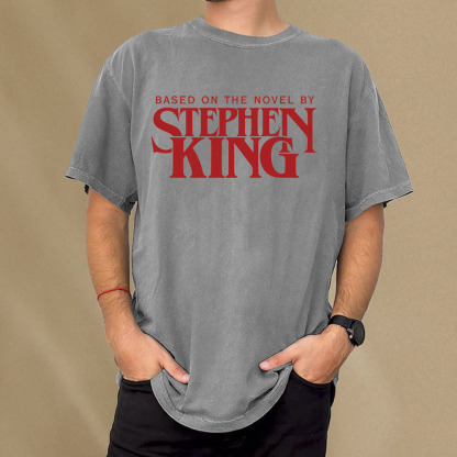 Pagewings Based On A Novel By Stephen King Unisex Washed T-shirt