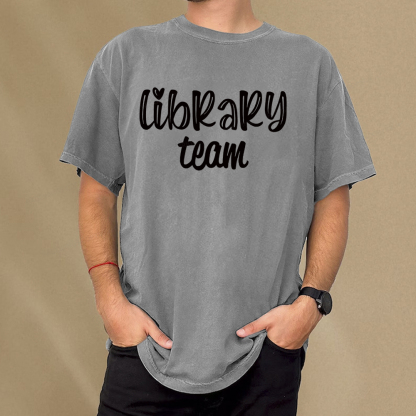 Pagewings Library team Shirt Unisex Washed T-shirt