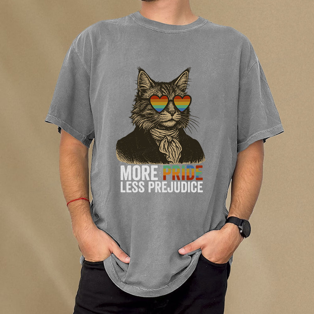 Pagewings Mr Darcy More Pride Less Prejudice Unisex Washed T-shirt