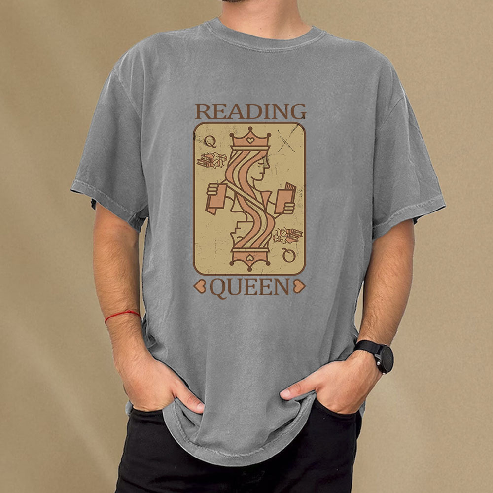Pagewings Reading Queen Unisex Washed T-shirt