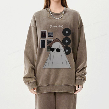 Pagewings Books Music And Life Photos Define Me Unisex Washed Sweatshirt