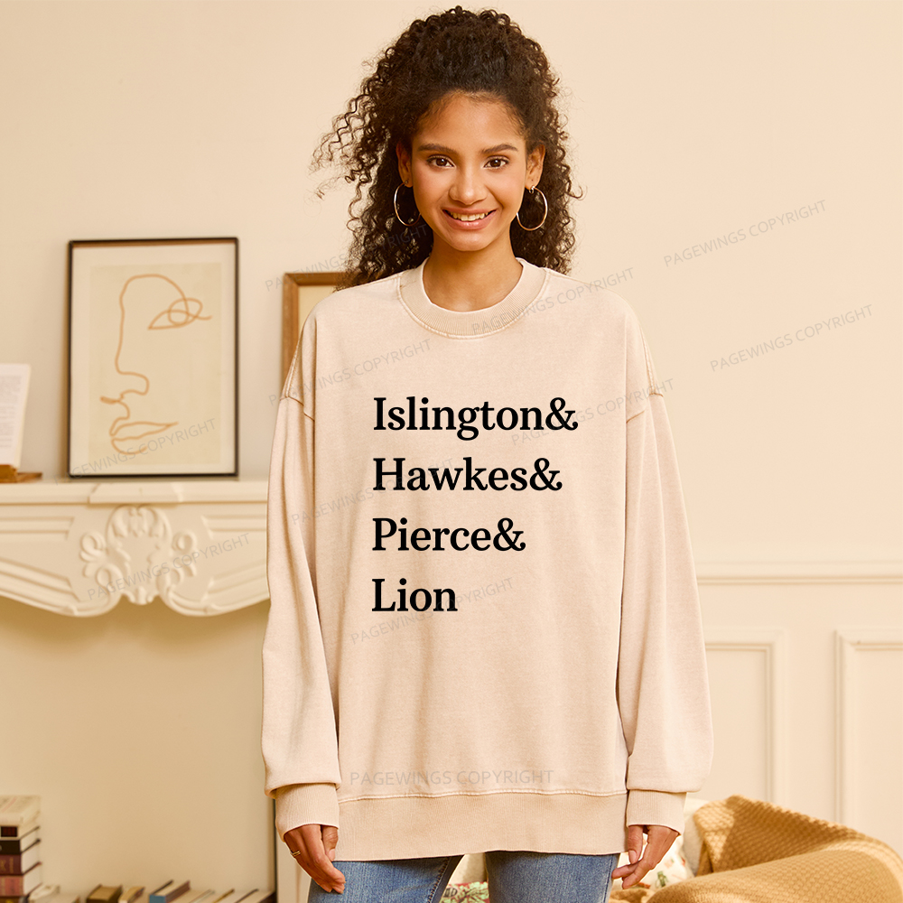 Pagewings Bookish Fan Unisex Washed Sweatshirt