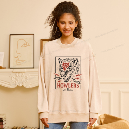 Pagewings Howlers Unisex Washed Sweatshirt
