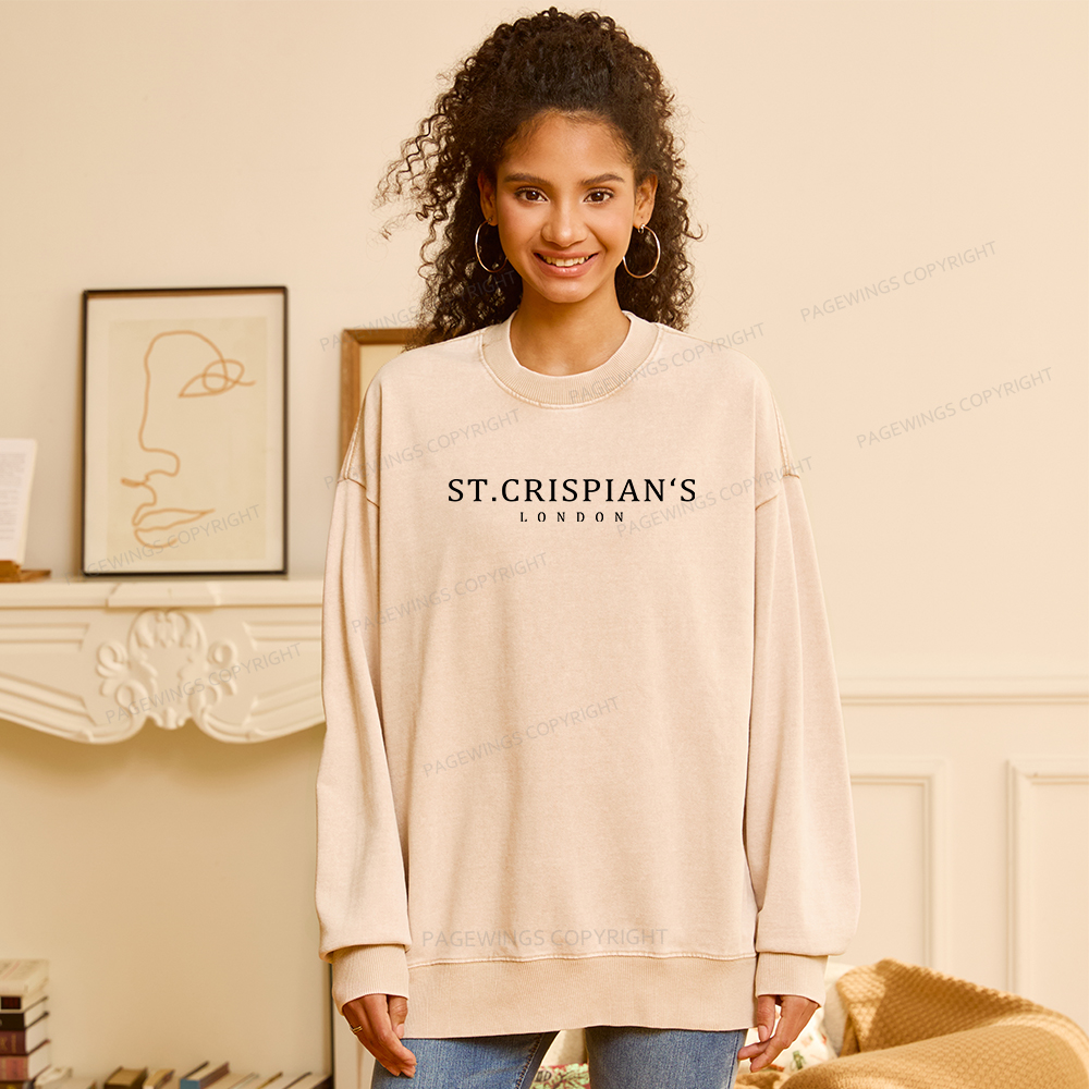 Pagewings Crispian's Unisex Washed Sweatshirt