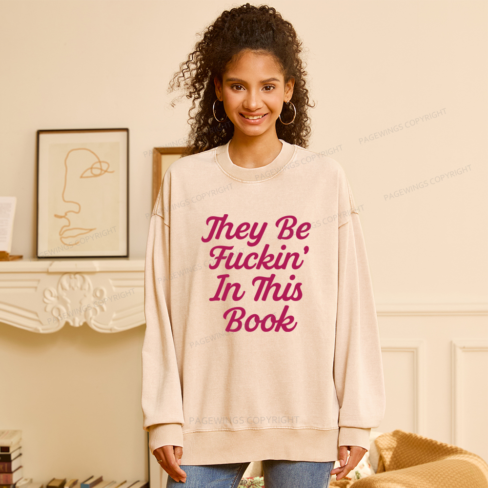 Pagewings Book Lover Washed Sweatshirt
