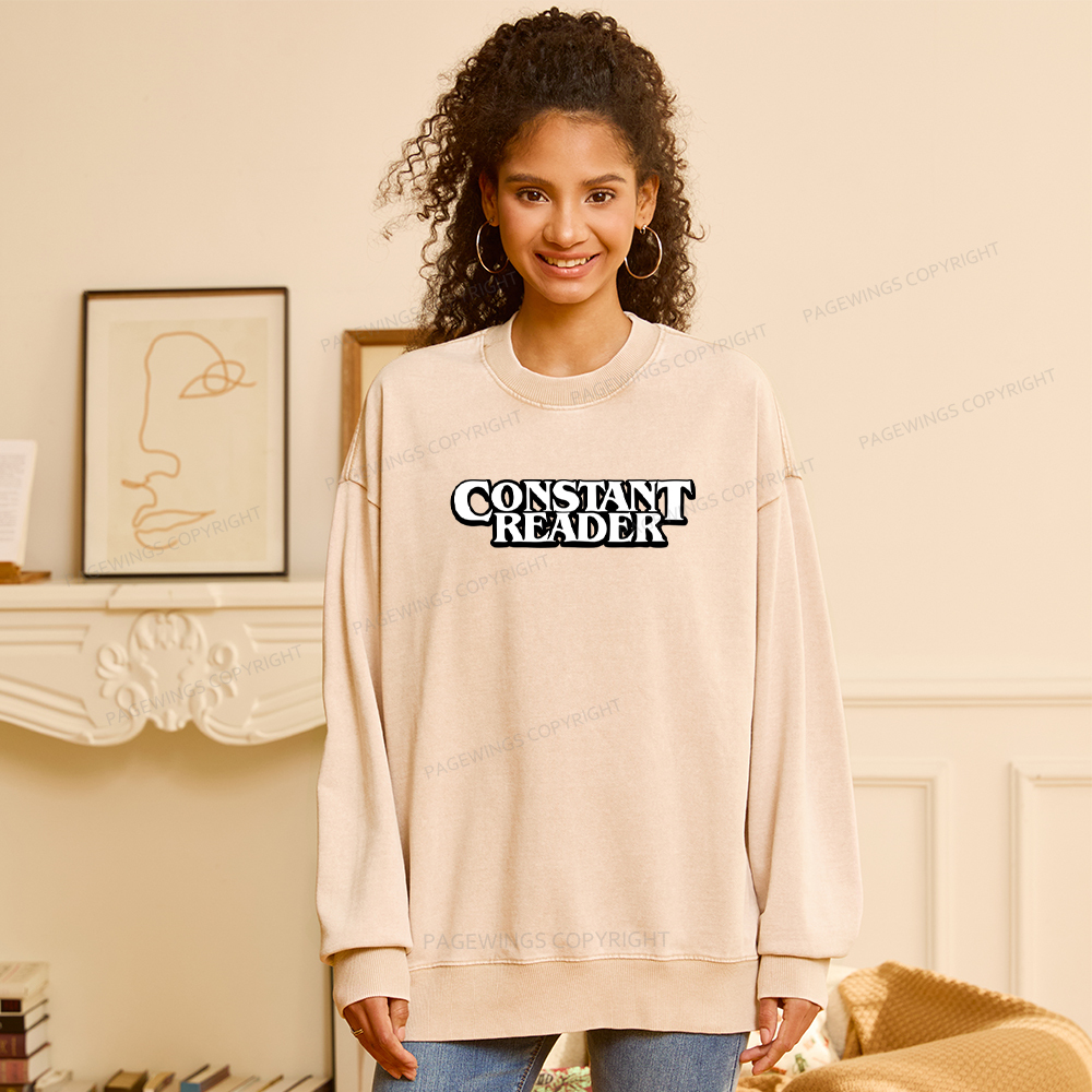 Pagewings Constant Reader Washed Sweatshirt