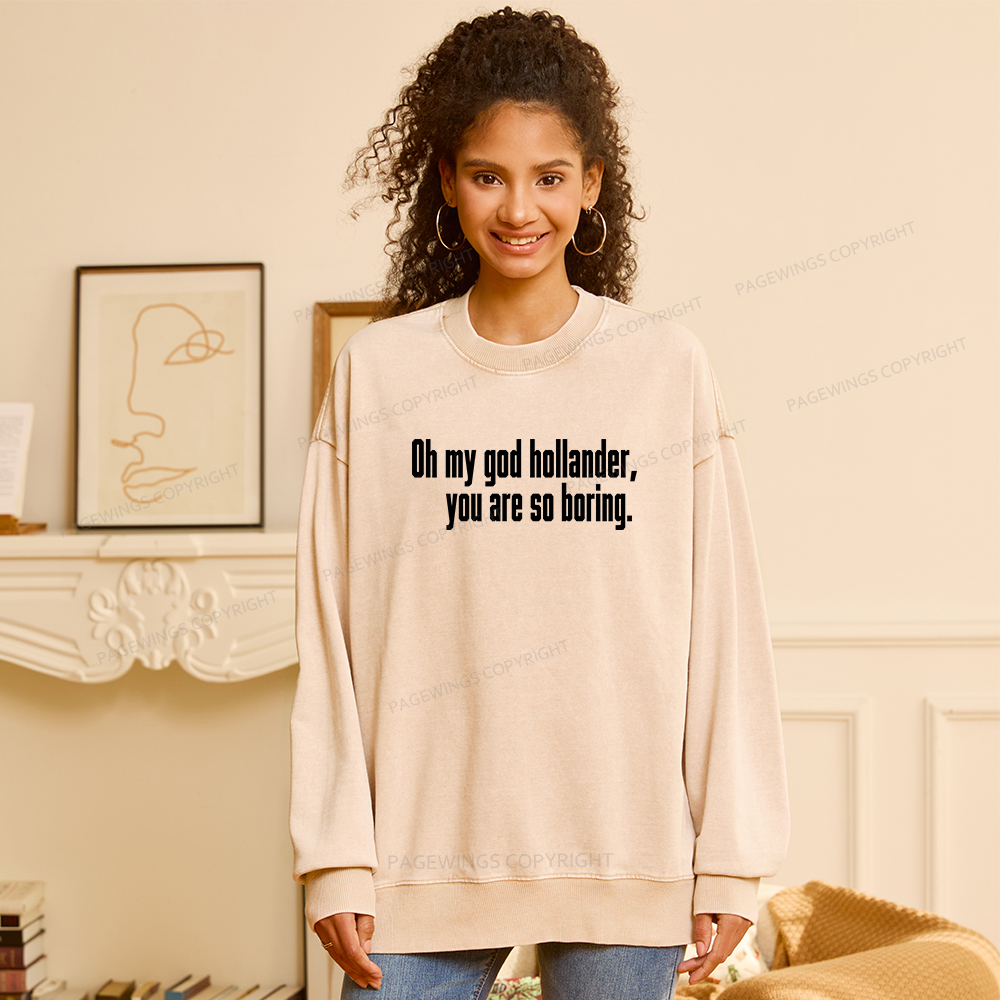 Pagewings So Boring Washed Sweatshirt