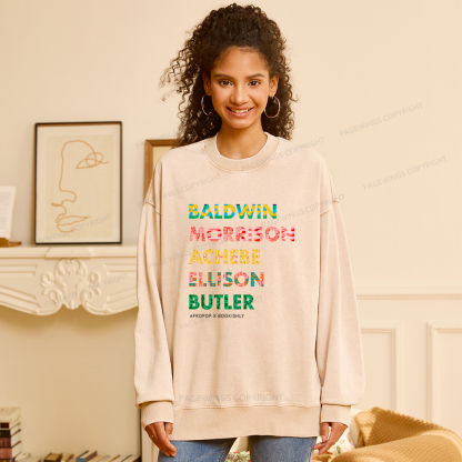 Pagewings Afropop X Bookishly Washed Sweatshirt