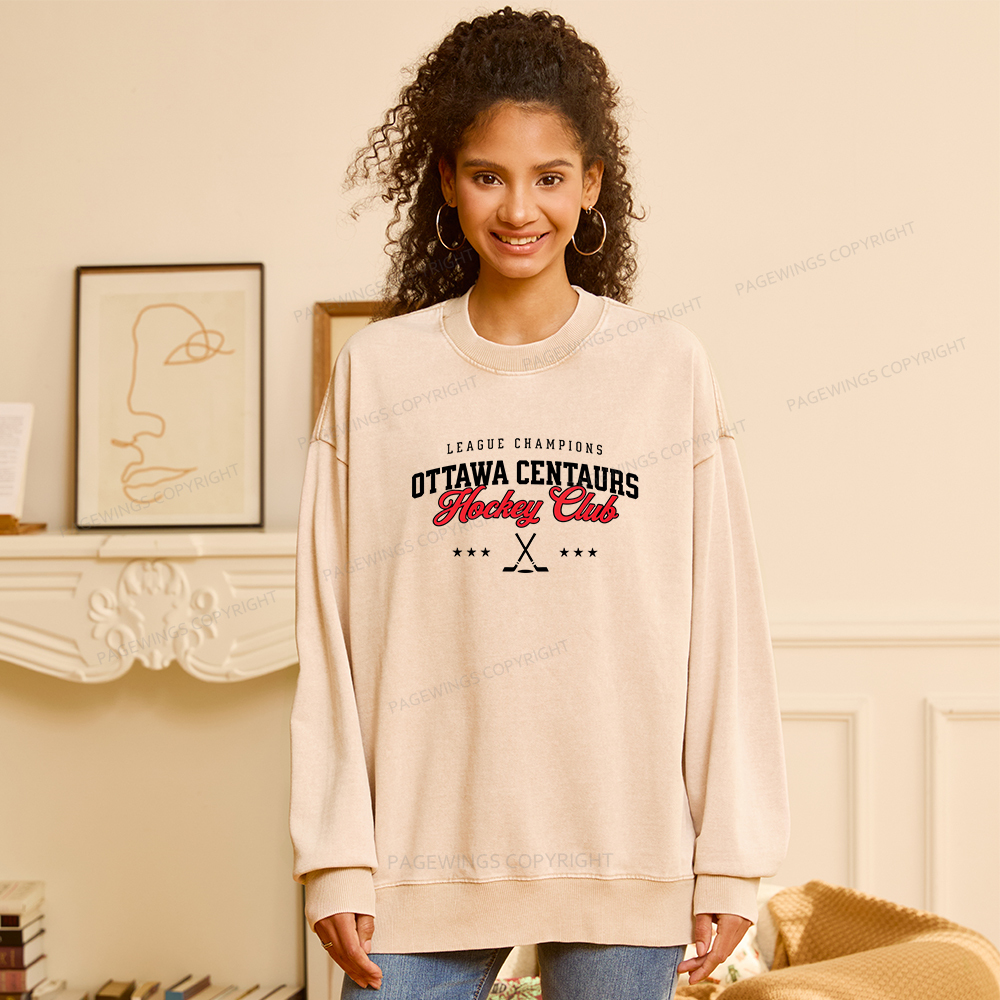 Pagewings Romance Reader Unisex Washed Sweatshirt