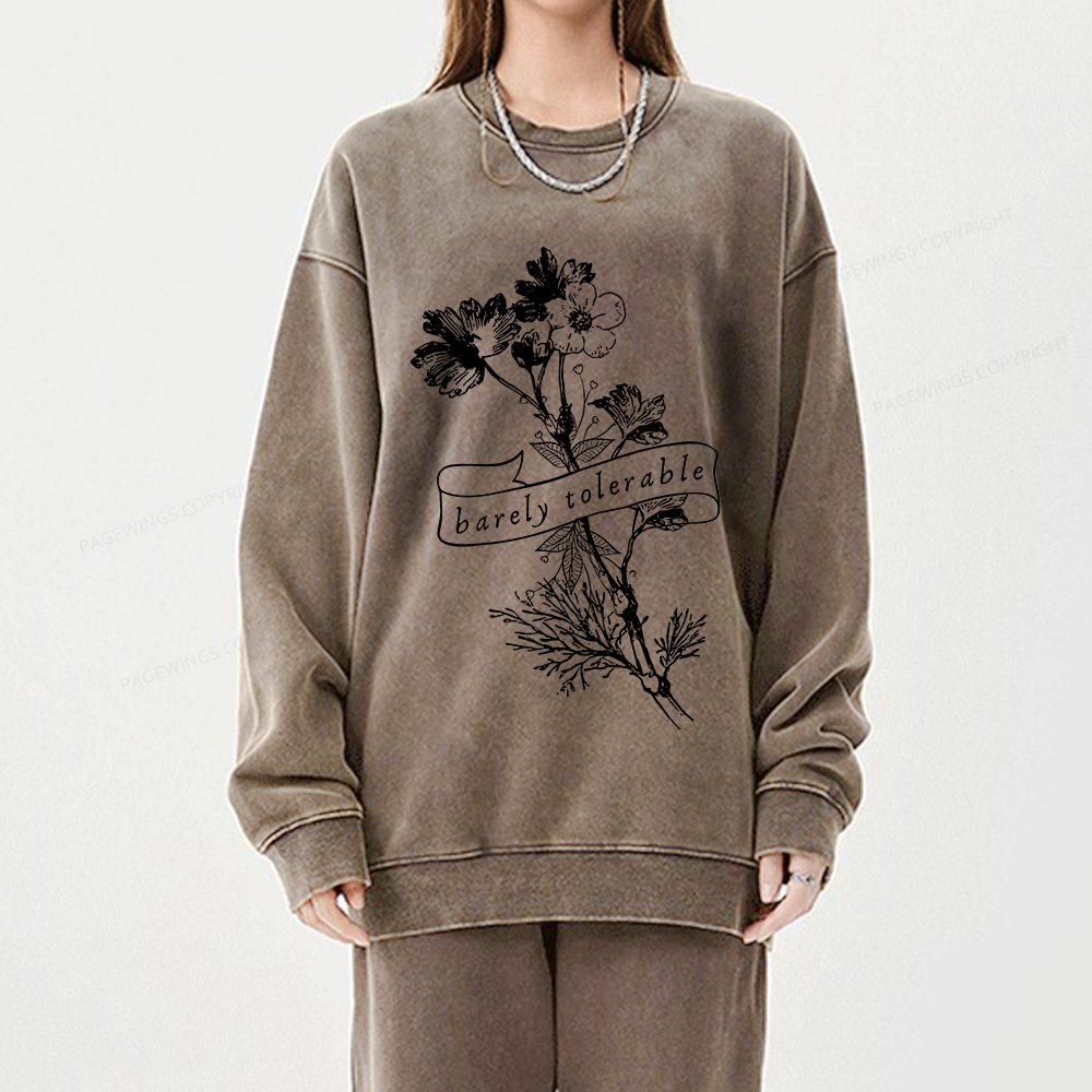 Pagewings Pride And Prejudice Jane Austen Unisex Washed Sweatshirt