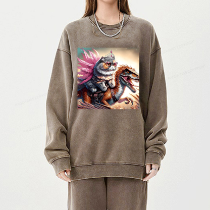 Pagewings Dungeon Crawler Unisex Washed Sweatshirt