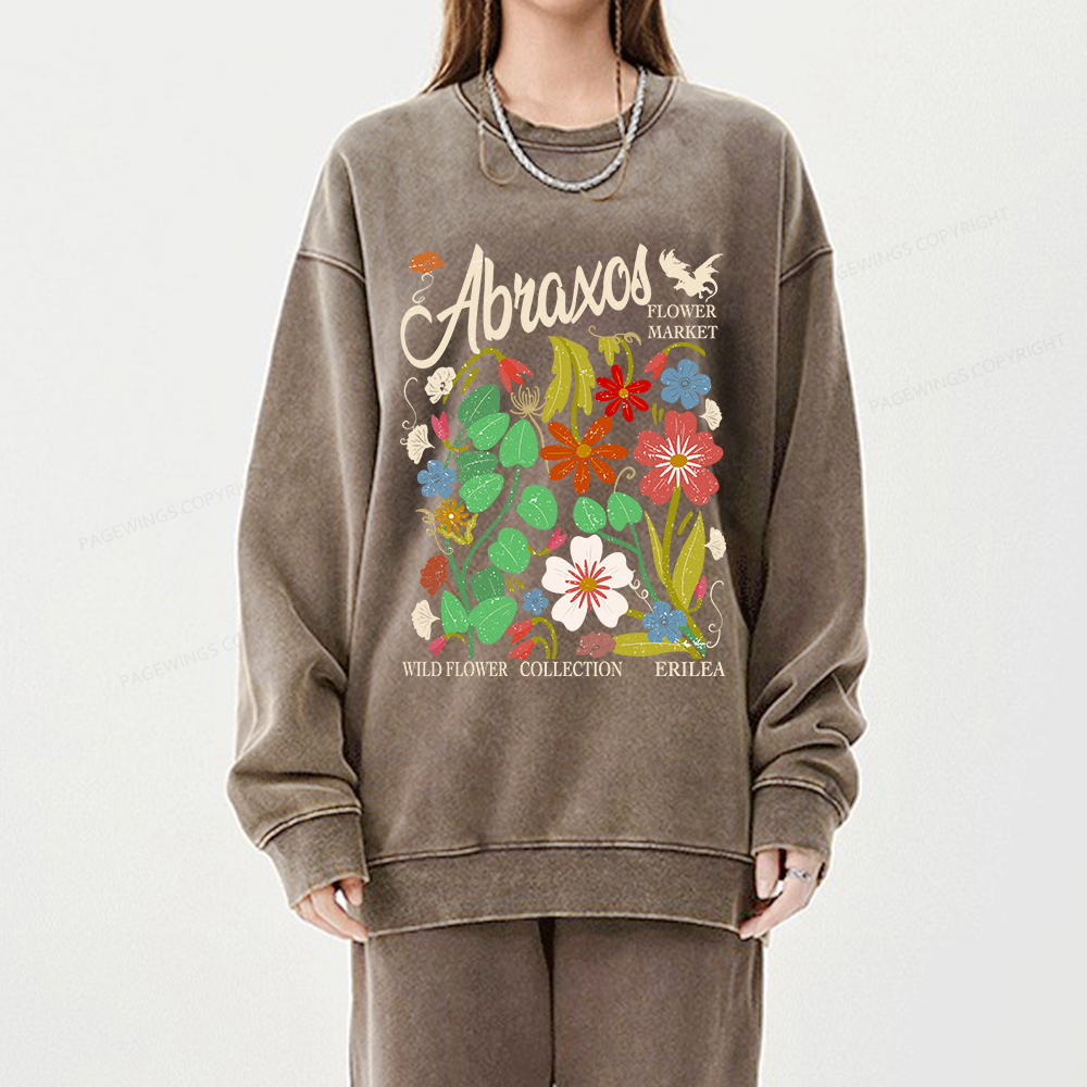 Pagewings Abraxos Unisex Washed Sweatshirt