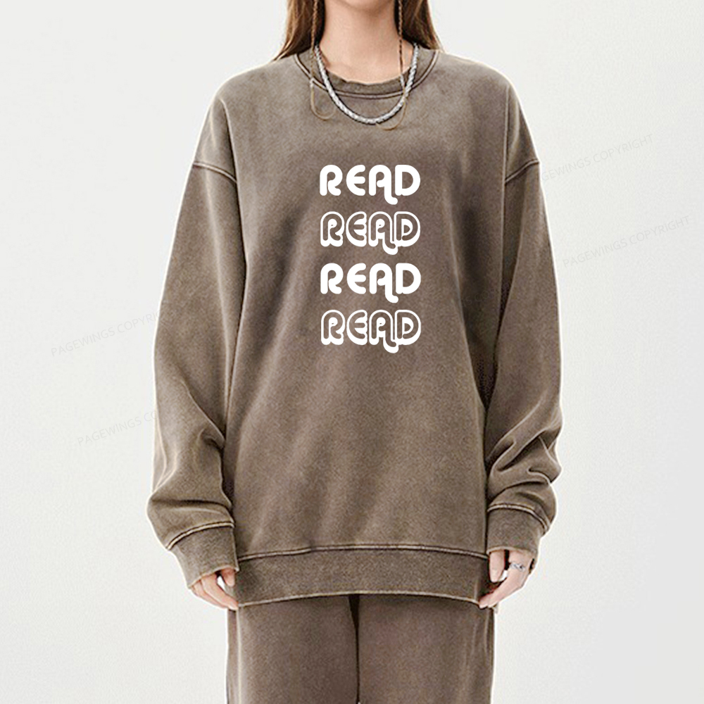 Pagewings The Read Unisex Tee Unisex Washed Sweatshirt