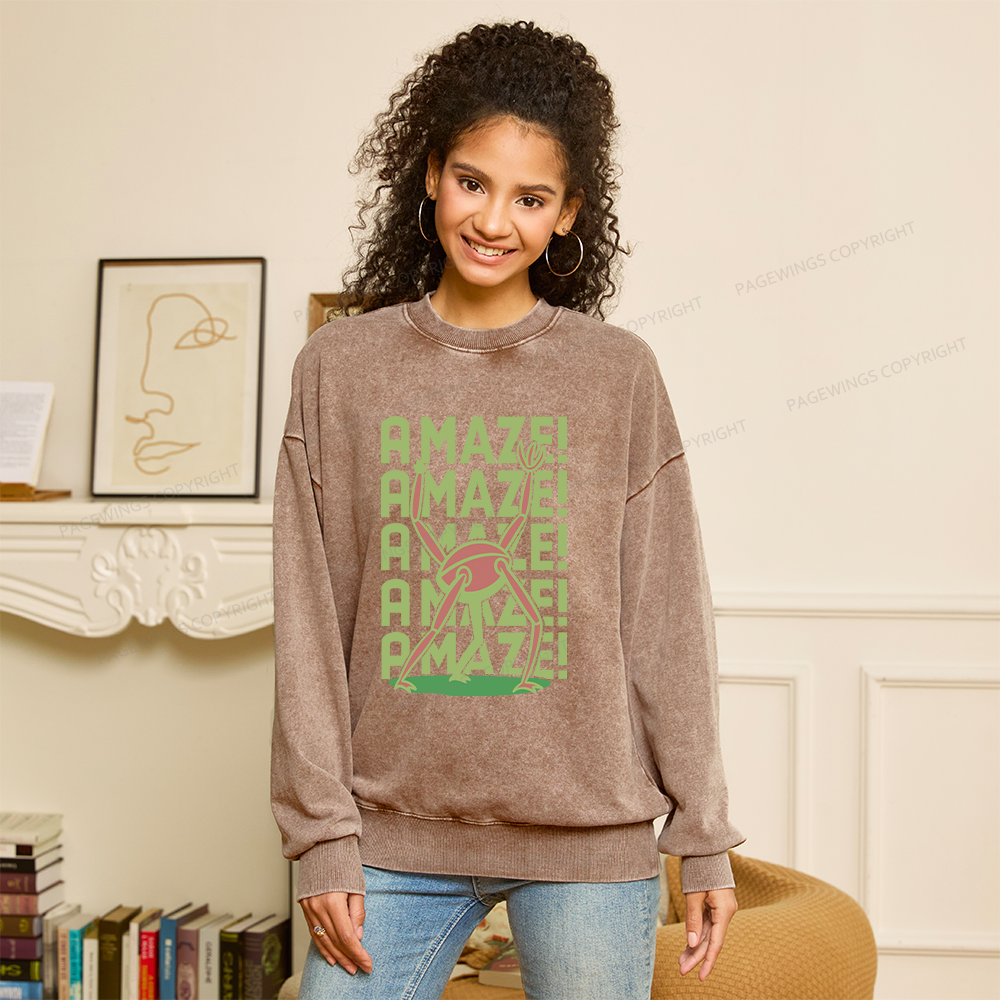Pagewings Rocky Amaze Unisex Washed Sweatshirt