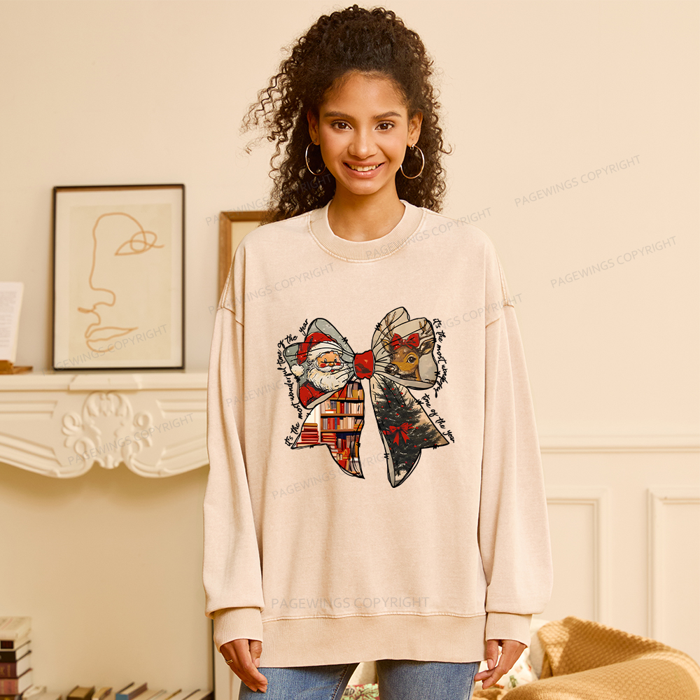 Pagewings It's The Most Wonderful Time Of The Year Unisex Washed Sweatshirt