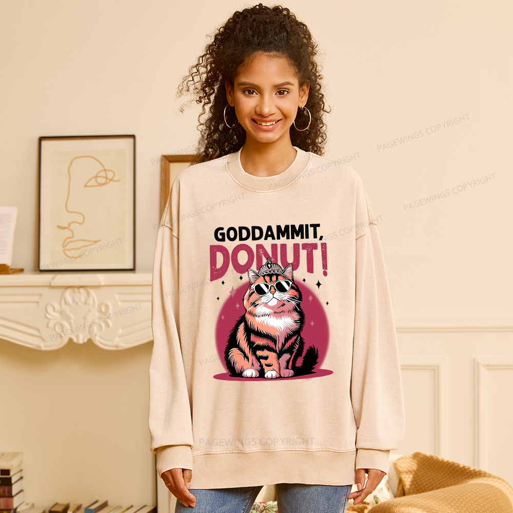 Pagewings Princess Sci-Fi Book Lover Unisex Washed Sweatshirt