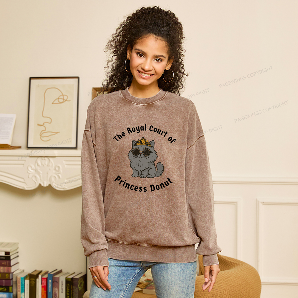 Pagewings The Royal Court Unisex Washed Sweatshirt