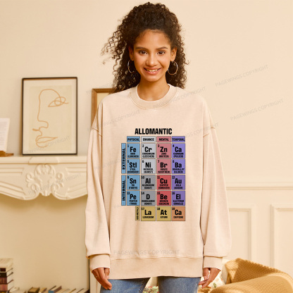 Pagewings Allomantic Unisex Washed Sweatshirt